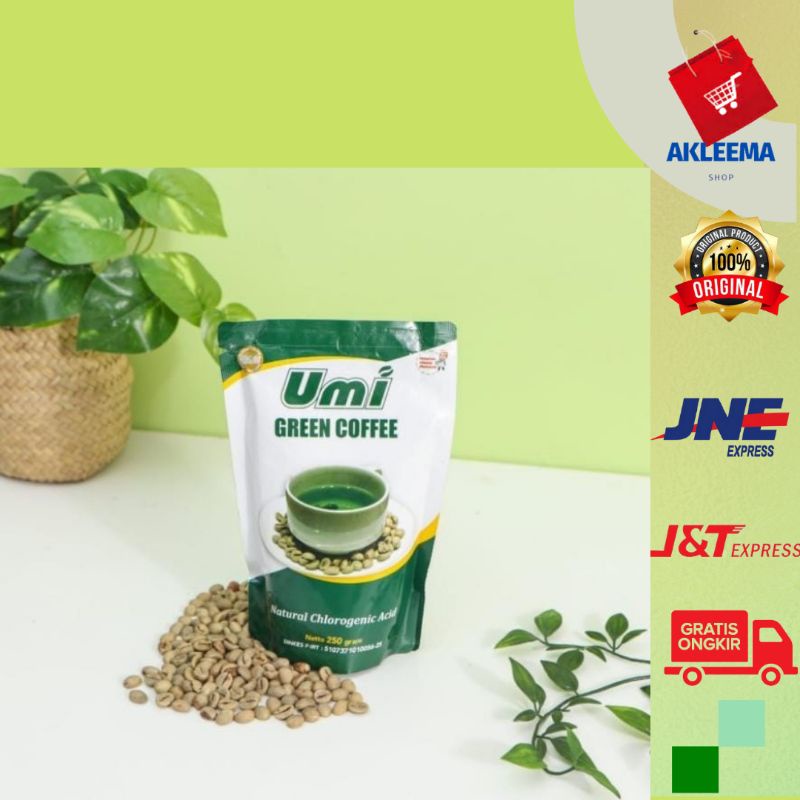 (HERBAL PELANGSING)Umi Green Cofee Pelangsing Original Kemasan Terbaru,UGC Penurun Berat Badan,Cofee