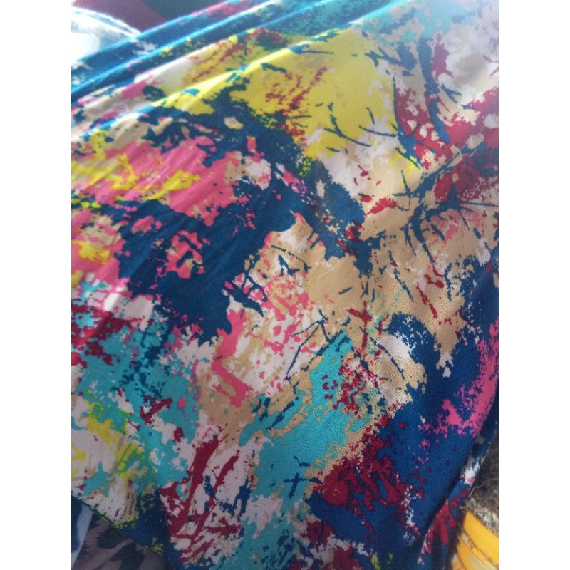 grosir kain katun rayon motif full warna