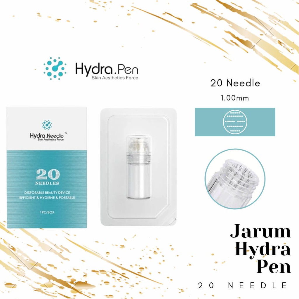 Hydra needle 20 pin stamp injeksi serum meso hydro needle 1 mm