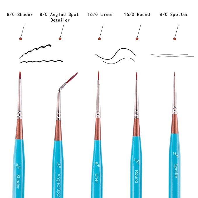 

Mont Marte Mini Detail Brush Set 5