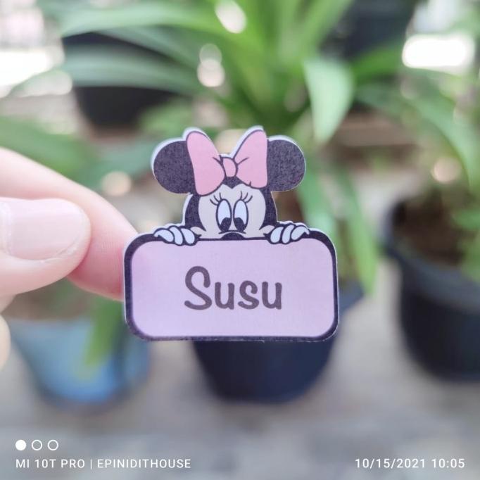 

Stiker Toples Minnie Mouse Label Nama Bumbu Dapur Tempel Anti Air Mura