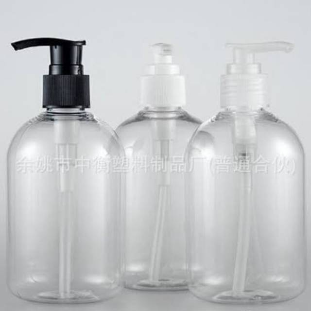 Botol Pump Sabun 1000ml 500ml 300ml 250ml 100ml 75ml 1Liter | Wadah Kosong isi Ulang Plastik PET