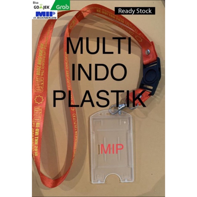 Tali lanyard sablon/tali id card sablon/paket tali id card murah/holder id card/casing id card murah