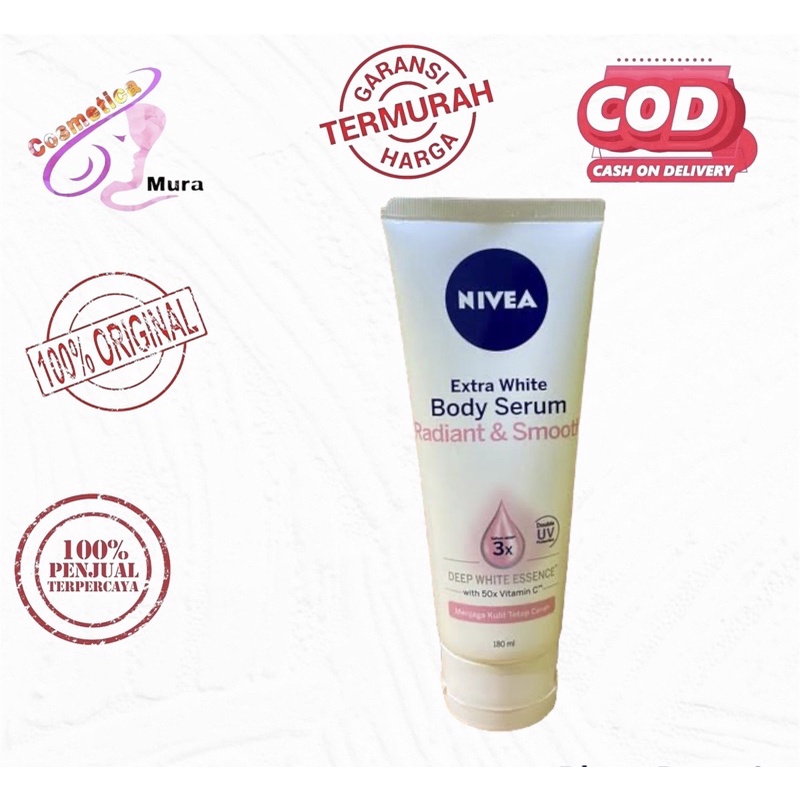 body serum 180 ml - nivea extra white radiant and smooth body serum 180 ml - Nivea EXtra White Radiant &amp; Smooth Body Serum 180ml