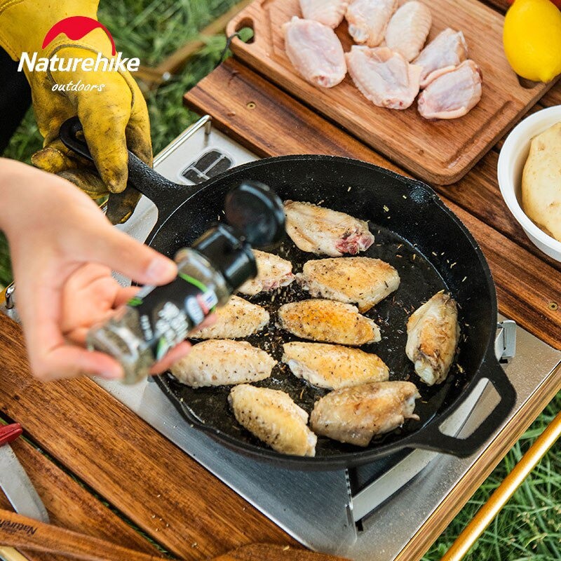 CAST IRON FRYING PAN 10 INCH NATUREHIKE NH20CJ018