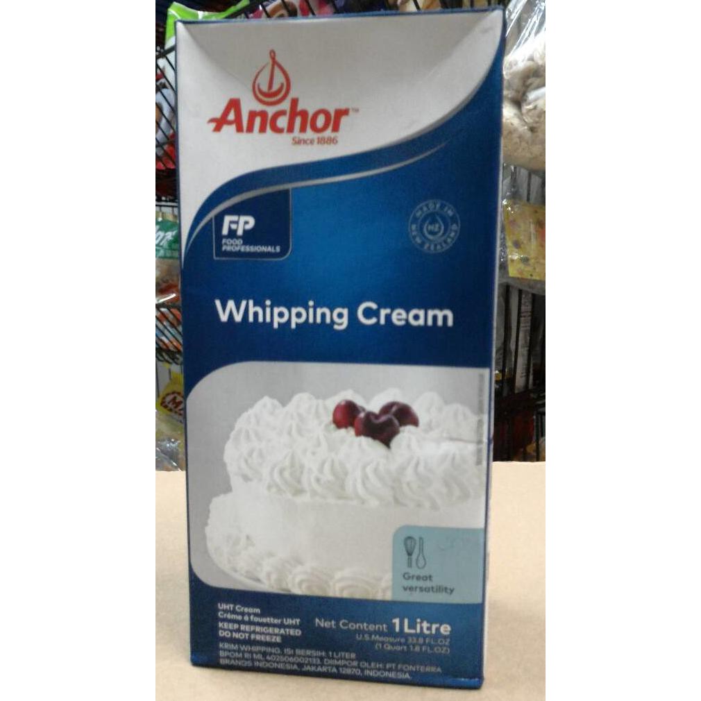 

ENAK Anchor Whipping Cream 1 ltr (whipped cream 1 ltr) BANYAK RASA