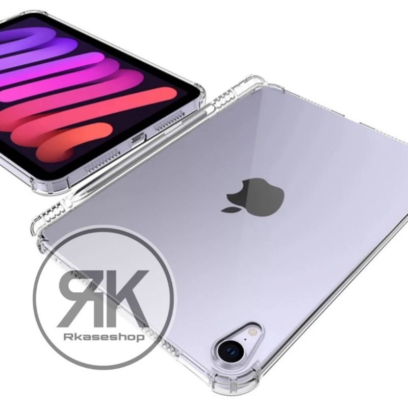 Silicone Clear IPAD MINI 6 CASE apple pencil stylus Holder cover