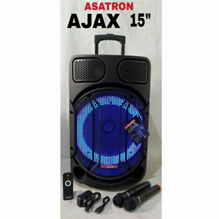 ASATRON AJAX (8873 UKM) RMS 15W 15INCH SPEAKER MEETING PORTABLE BLUETOOTH ORIGINAL