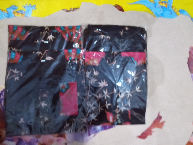 Batik Couple Keluarga Sania Ruffle Ori Ndoro Jowi Dnt Kipas