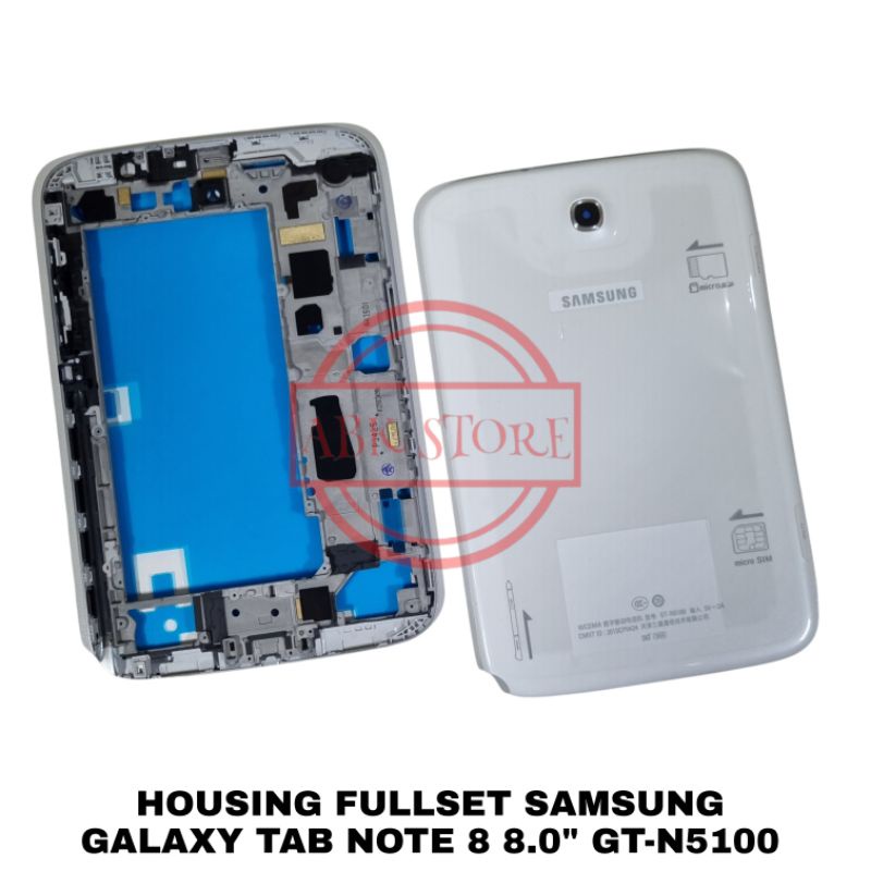 TUTUP BELAKANG BACKDOOR BACK CASING KESING HOUSING SAMSUNG GALAXY TAB NOTE 8 GT-N5100 FULLSET