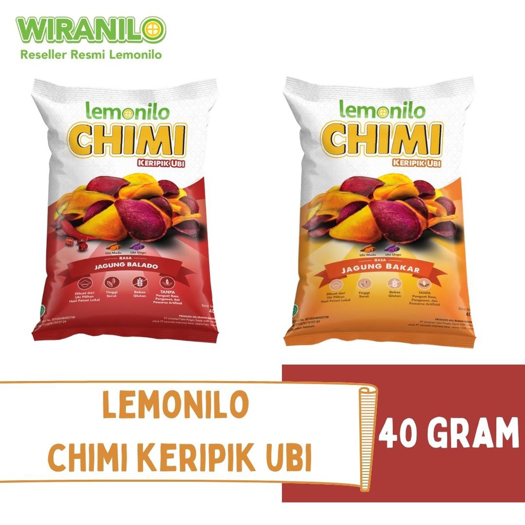 

Lemonilo Chimi Keripik Ubi 40 gram (Jagung Bakar & Jagung Balado)