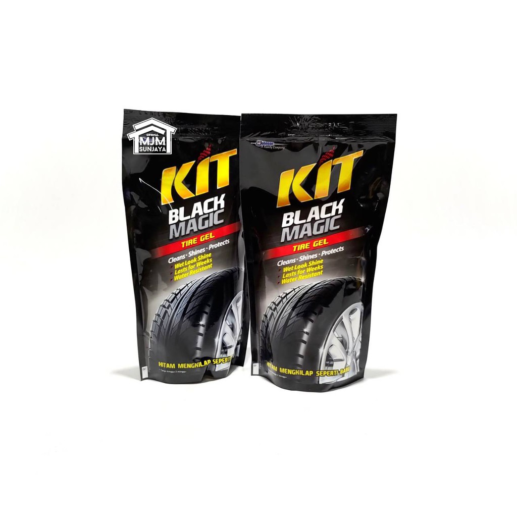 KIT Black Magic Tire Gel Hitam SEMIR PENGKILAP Ban Motor Mobil 180ml