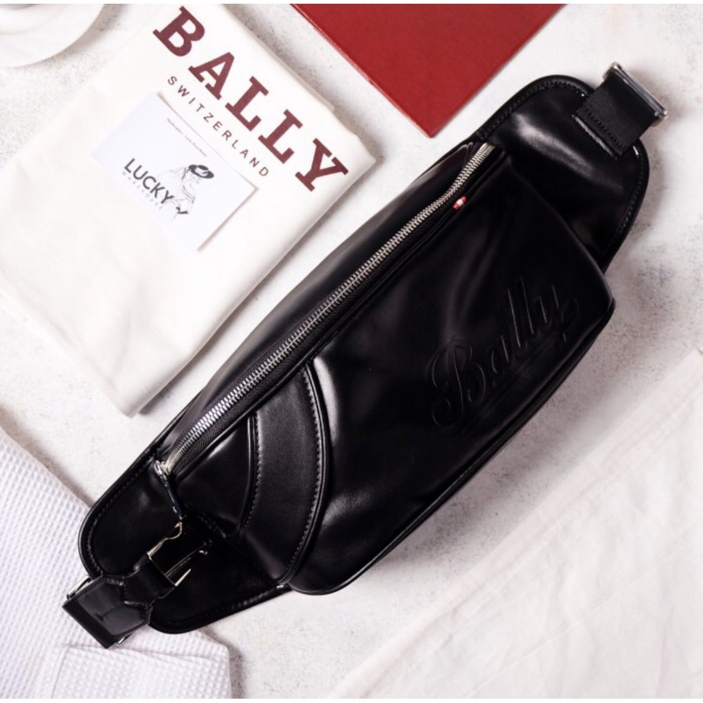 Bally Sky Leather Bum Bag In Black - ORIGINAL 100%