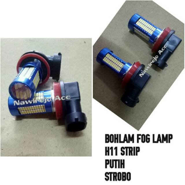 Bohlam Lampu Led H11 Strobo Putih