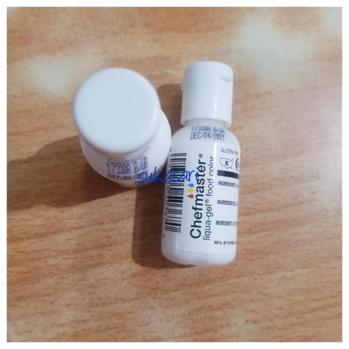 

Chefmaster 20Gr White Liqua / soft gel titanium dioxide pewarna