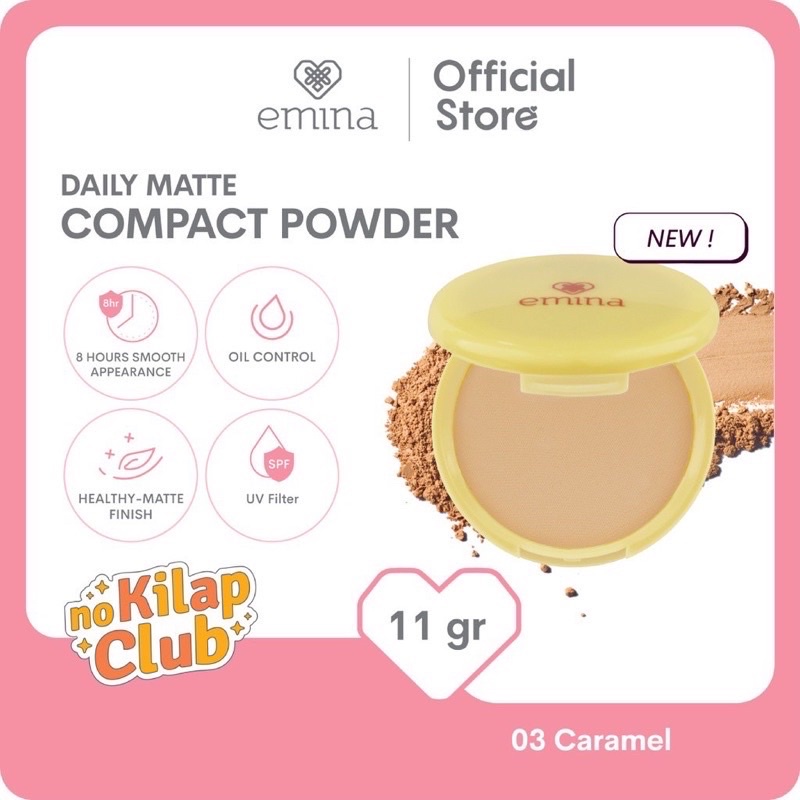 EMINA DAILY MATTE COMPACT POWDER / BEDAK PADAT / emina compact powder