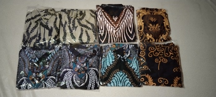 Batik Couple Keluarga Sania Ruffle Ori Ndoro Jowi Dnt Madu Ijo