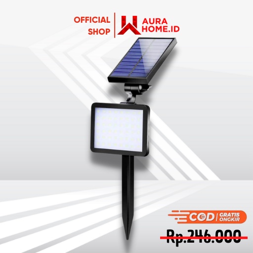 Lampu Taman Super Bright Energi Solar Panel 48 LED / Lampu Taman Hias Tanaman TancapTenaga Surya Out