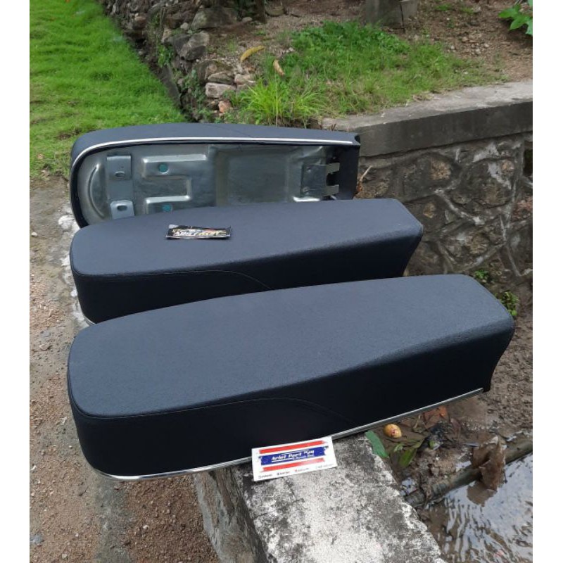jok cb kulit amplas coakan aki jok Honda cb kulit amplas galvanis coakan aki anti gembos spon ijo