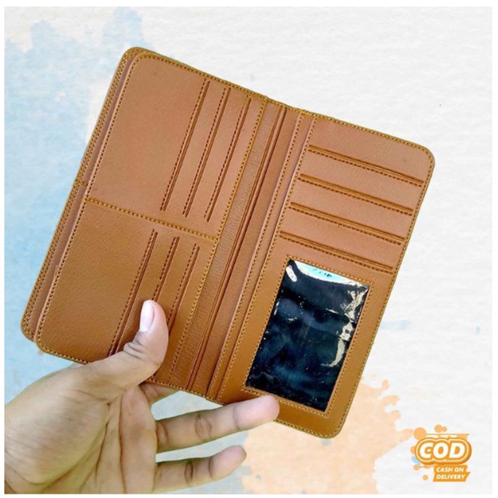 SHOPEE 6.6 SUPER SALE!! Dompet Kulit Pria Dompet Full Kulit Dompet Panjang Pria dan Wanita Men Wallet Fashion Casual Dompet  Exclusive