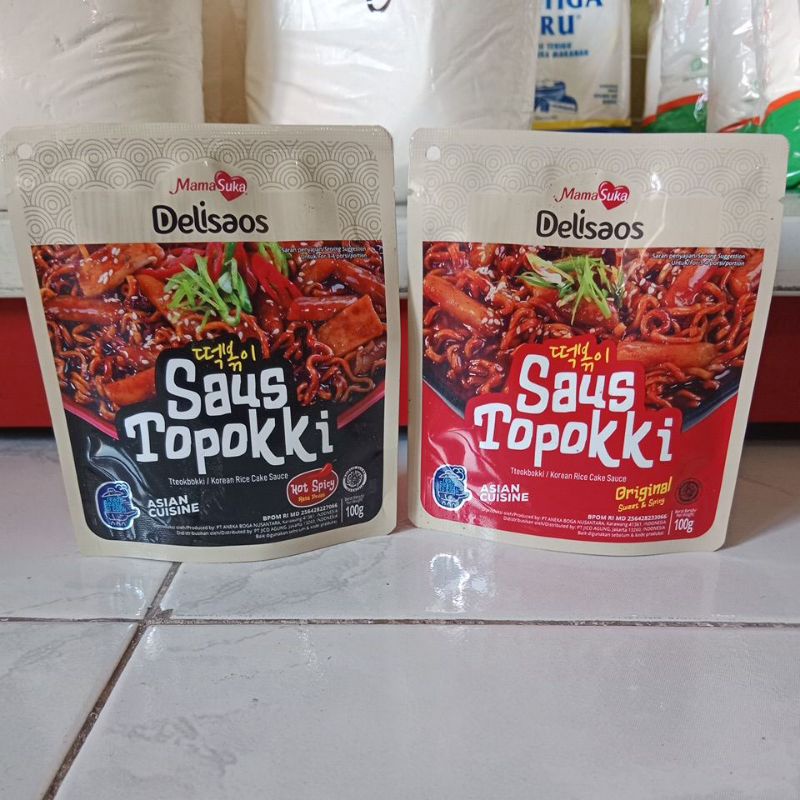 

Saus Topokki MamaSuka Delisaos 100 gr (original/hot spicy)