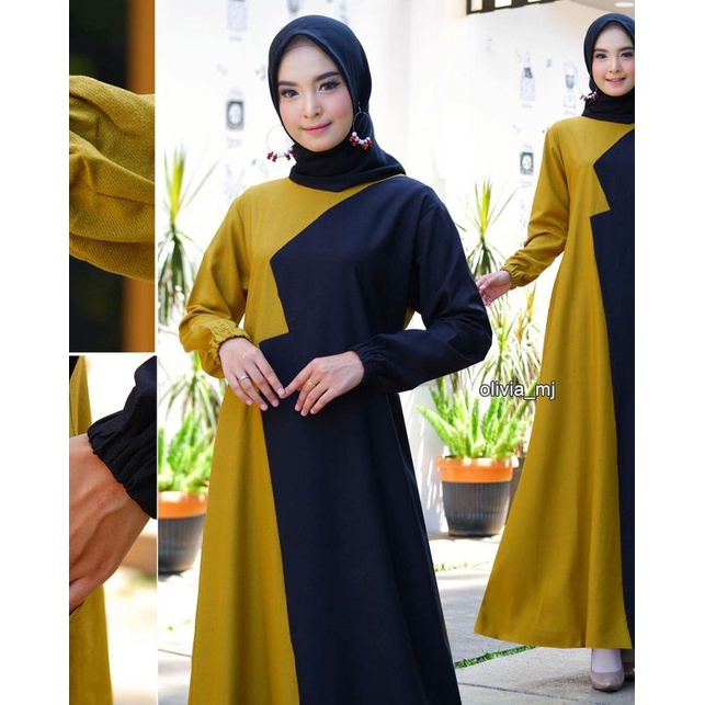 Olivia Mj Nadia Dress Premium Gamis Wanita