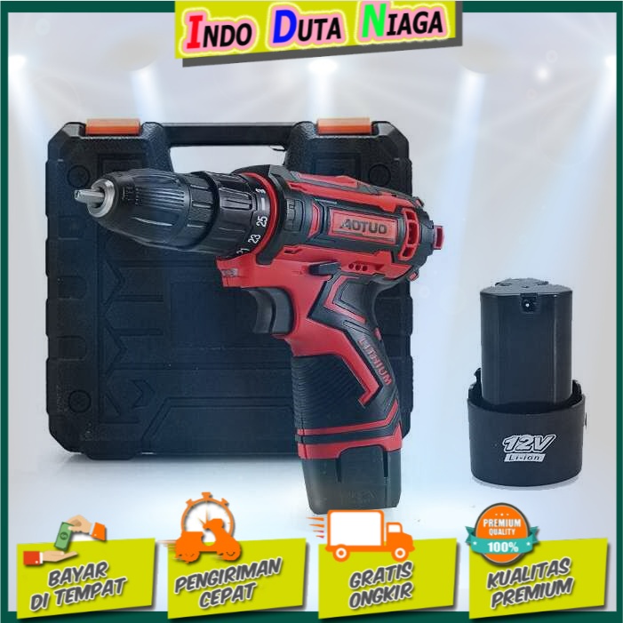 Aotuo Bor Listrik Cordless Lithium Battery Rechargeable 12V - F89