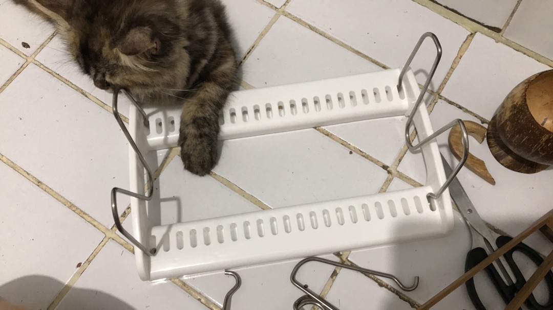 [ready Stock] Lid Holder - Holder Penyangga Tutup Panci / Panci / Talenan / Teflon