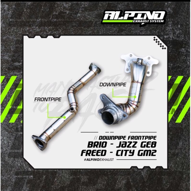 Downpipe Frontpipe Alpino Exhaust on Honda Jazz Ge8