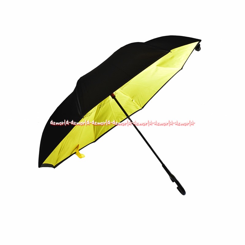 Susino Payung Terbalik Reversible 109cm Air Hujan Tidak Menetes Di lantai Dengan Tangkai Pegangan Suseno Umbrella Umbrela Reverside