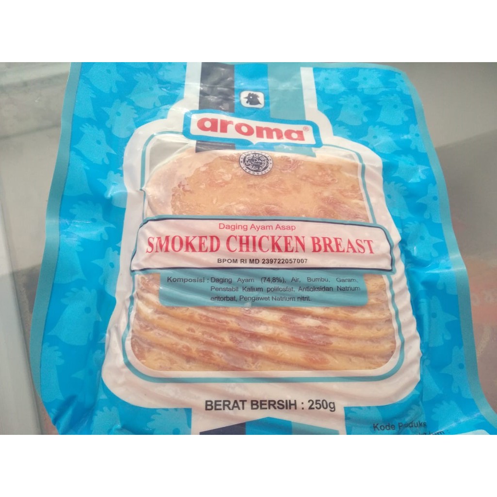 

Frozen aroma smoked chicken breast 250 gram