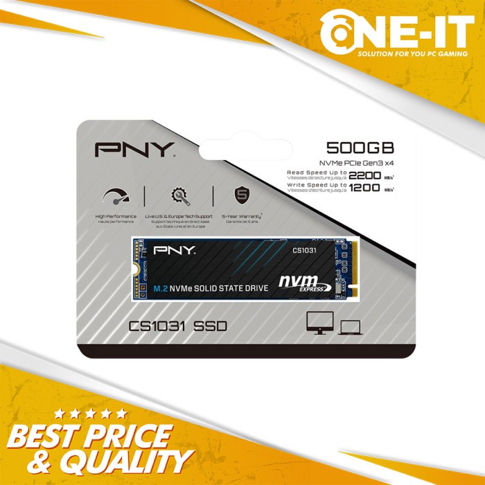 SSD PNY CS1031 NVMe M.2 500GB 500 GB