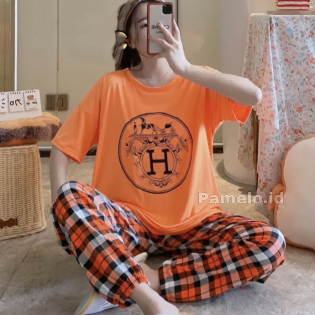 Pamelo Piyama Baju Tidur 50 corak Fashion Wanita Baju Tidur Import Korea Set Spandek CP7 Stage3