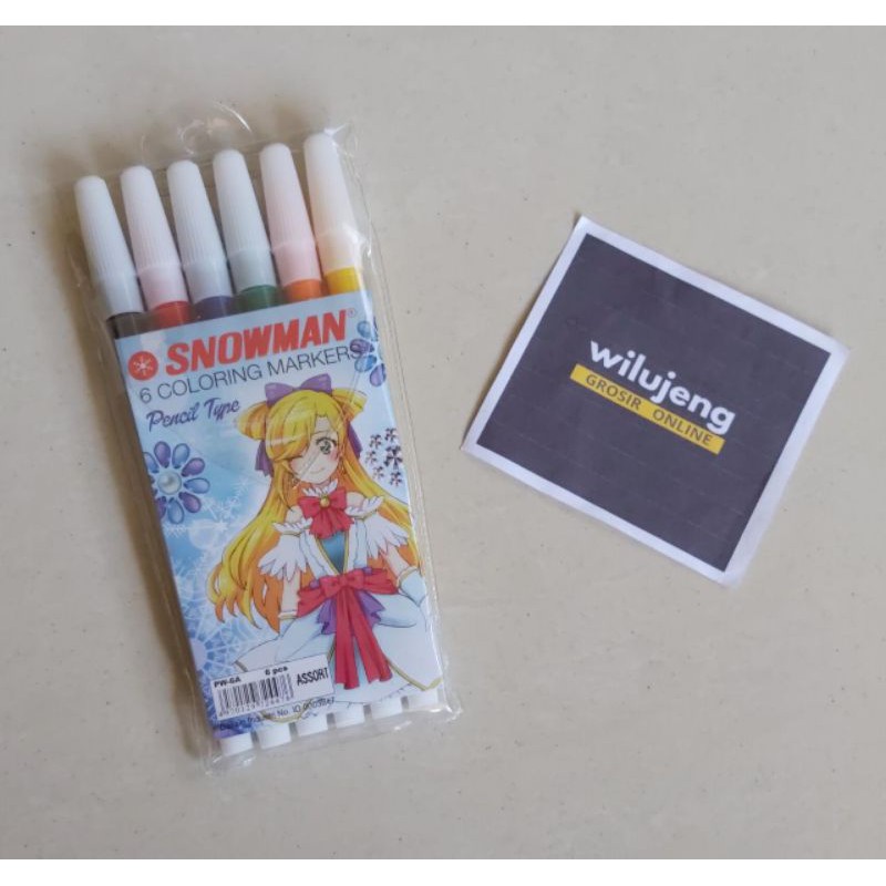 

Spidol Pencil Marker Snowman PW 6 A (set) (80gr)