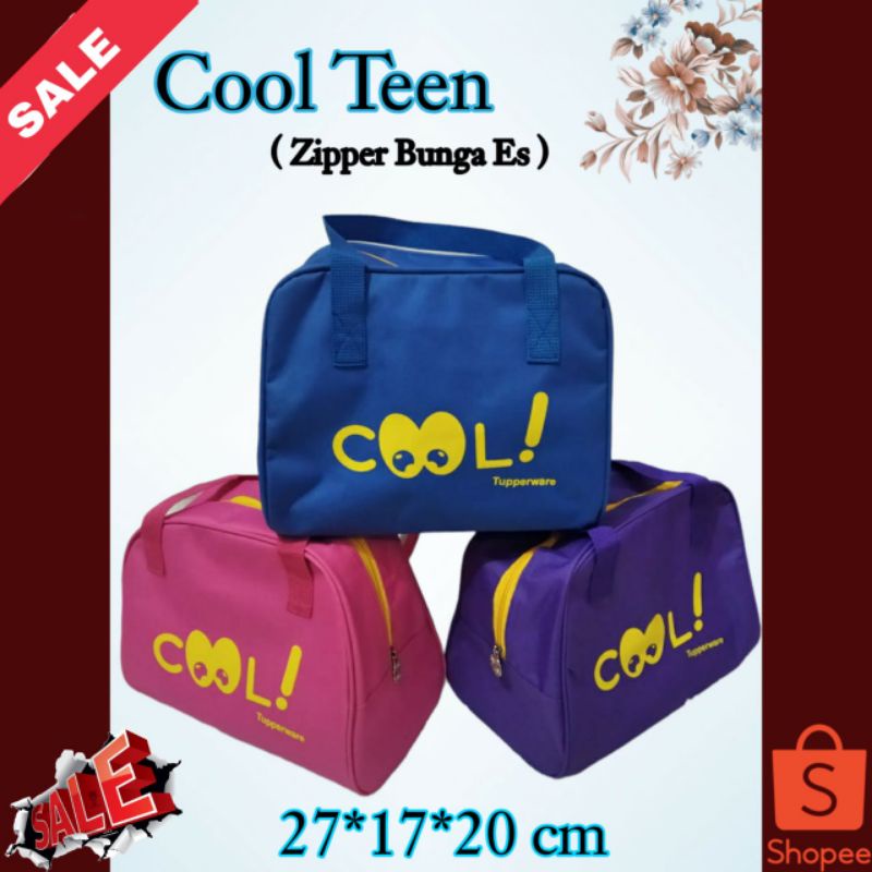 Tupperware NEW Cool Bag ( Zipper Bunga Es ) / Tas Cool