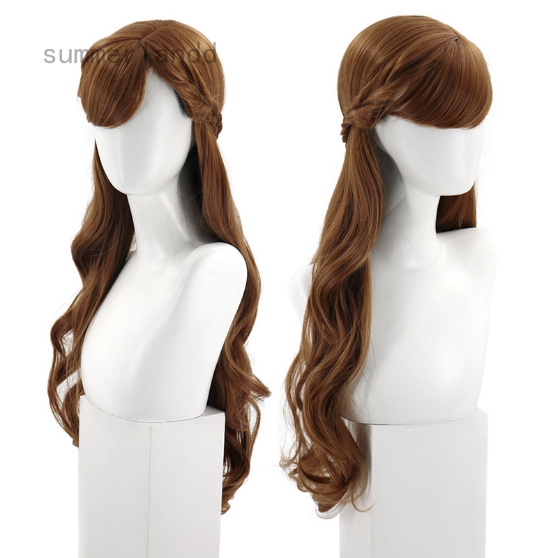 Frozen 2 Anna Princess Cosplay Long Curly Hair Salon Quality Wig