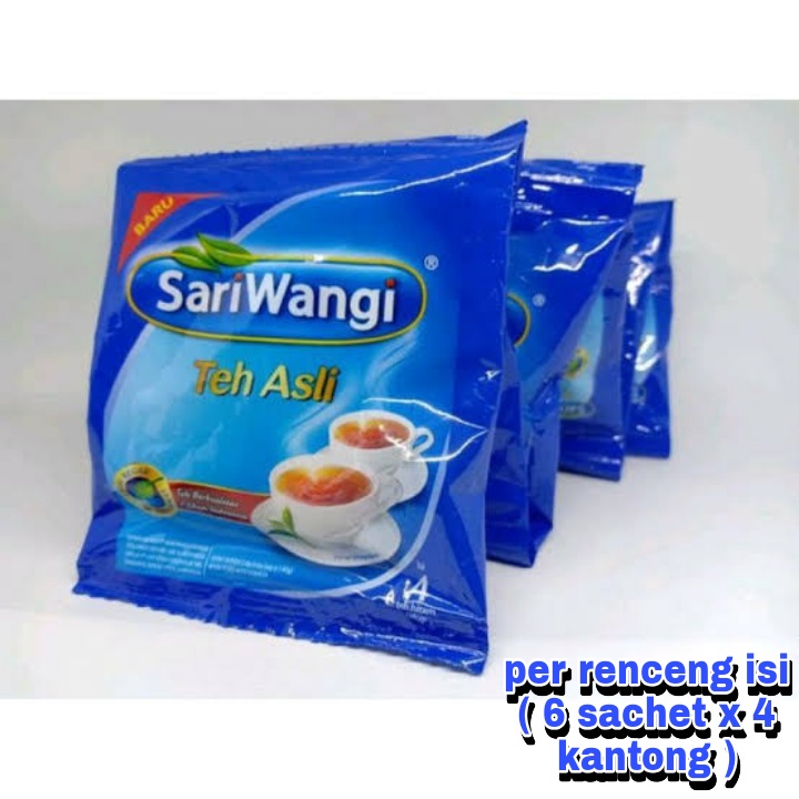 

teh sariwangi teh celup per renceng isi ( 6 sachet )