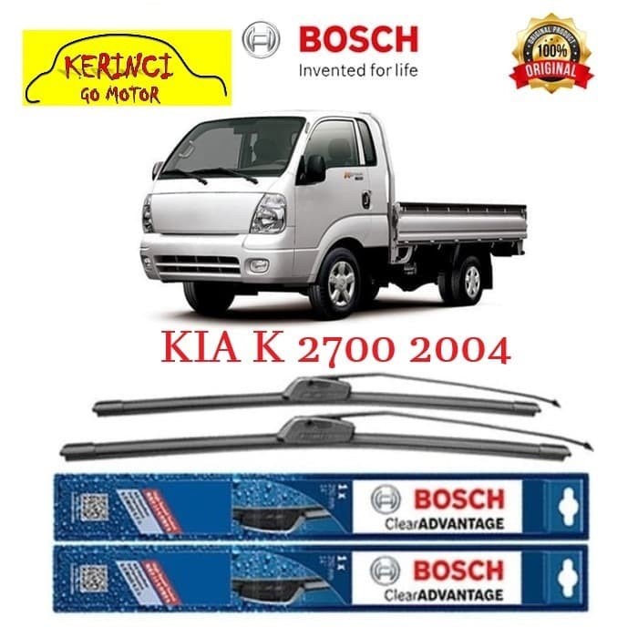 WIPER BOSCH CLEAR ADVANTAGE KIA K 2700 2004 24&quot; &amp; 19&quot; SEPASANG WIPER