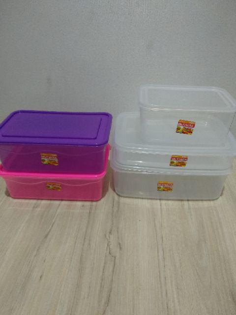 (6pcs) Kotak Donat Kmp / Mutiara Pack 2000mil / Box Serbaguna / Wadah