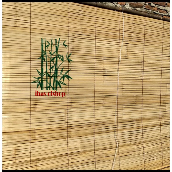 tirai bambu gulung / kerei bambu / kerei ati bambu polos / wide bambu / tirai ati bambu