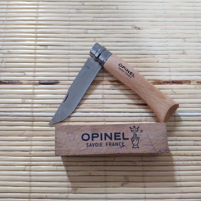 chaca127 opinel no. 10 original folding knife pisau lipat opinel inox stainless elegan