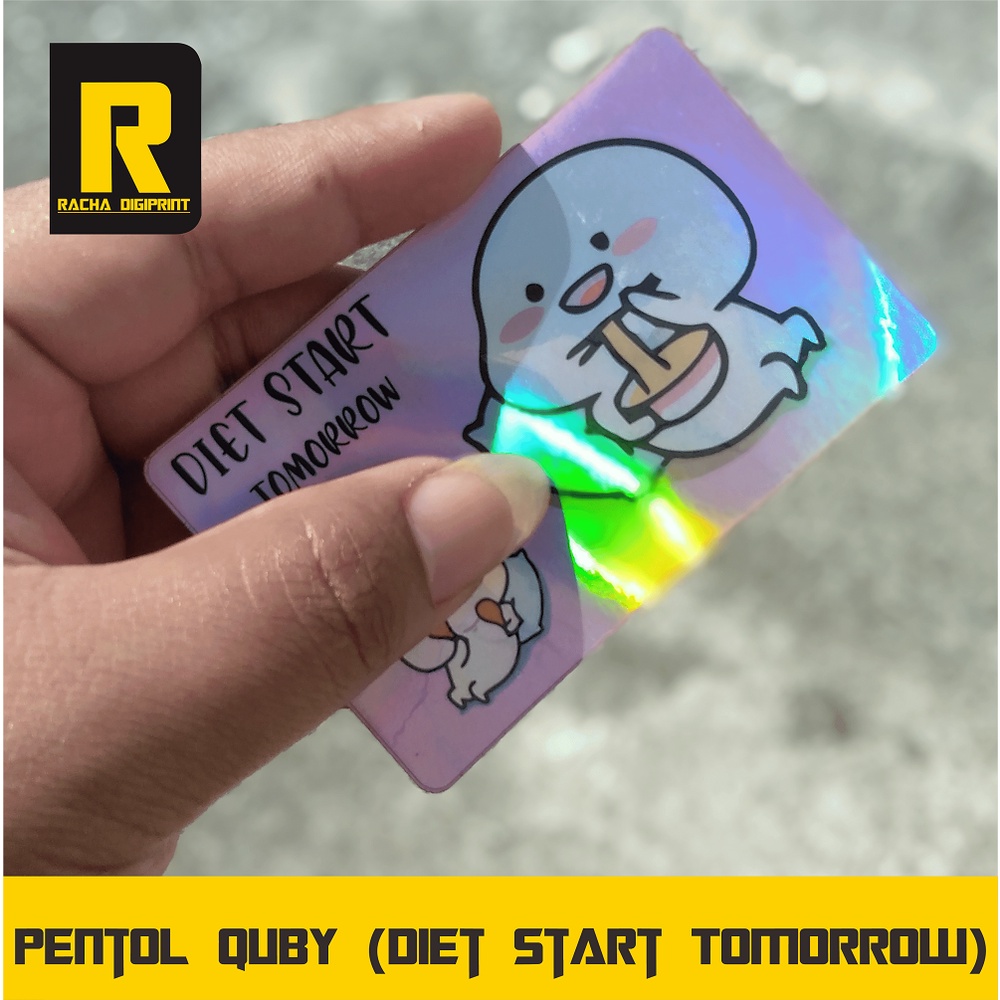 

[READY] Stiker ATM Hologram Pentol Quby Diet Start Tomorrow
