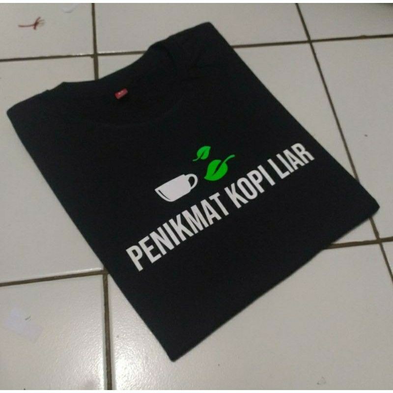 Baju T-shirt Kaos Kopi Baju Penikmat Kopi