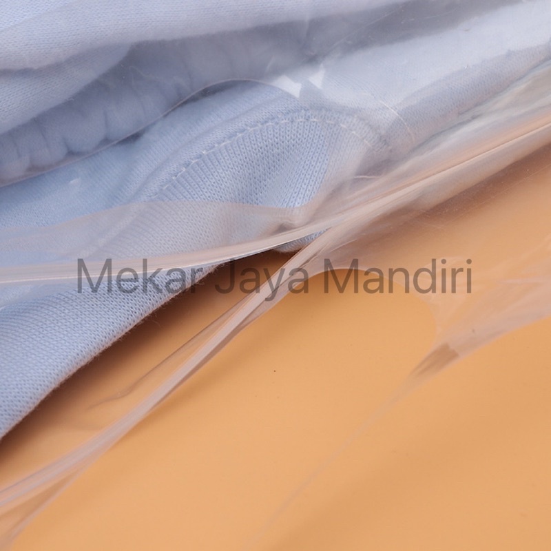 [ECERAN] Plastik PE KLIP Plong Ziplock / Kemasan Packing Baju Sepatu Bening Tebal