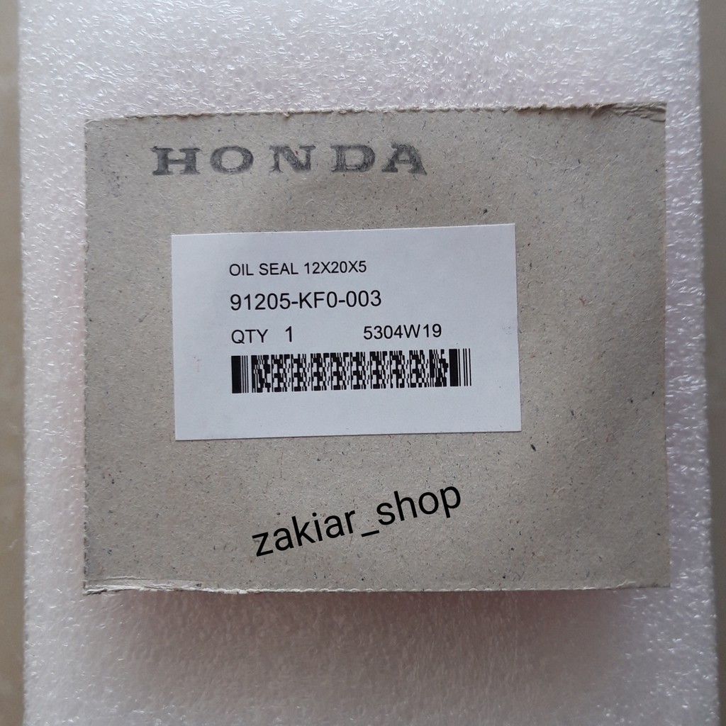 Sil Oli Water Pump 91205 KF0 003 Oil Seal 12 X 20 X 5 Seal Cb 150 Cbr 150 Sonic 150 Supra Gtr Cs 1-1