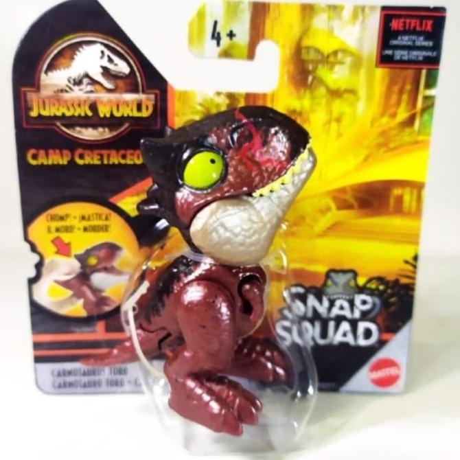 JURASSIC WORLD SNAP SQUAD CARNOTAURUS TORO WAVE 6
