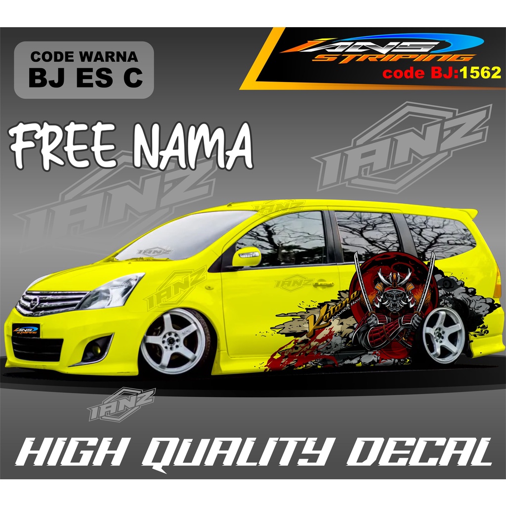 DECAL STIKER MOBIL GRAND LIVINA / STIKER DECAL MOBIL SIGRA AVANZA XENIA / VARIASI STIKER MOBIL