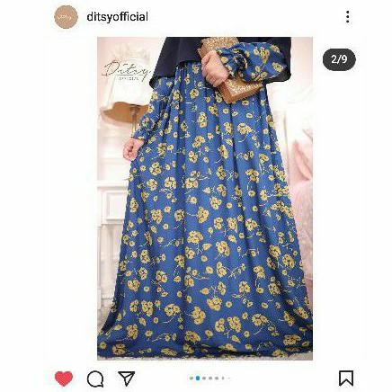 Ditsy Maret 2021 Rueena Blue NG size L Booked