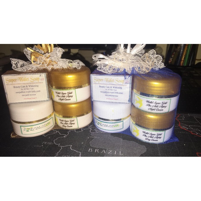 

SUPER SALE - WALET GOLD SUPER (CREAM PAGI+MALAM+SABUN+ANTIIIRITASI)