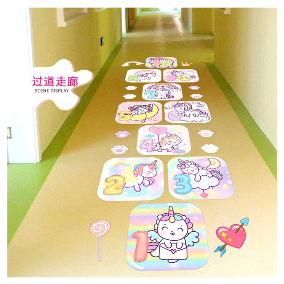 WALL STIKER STIKER DINDING WALLSTICKER WALSTICKER KARTUN KUDA PONY PONI UNICORN DEKORASI KAMAR ANAK